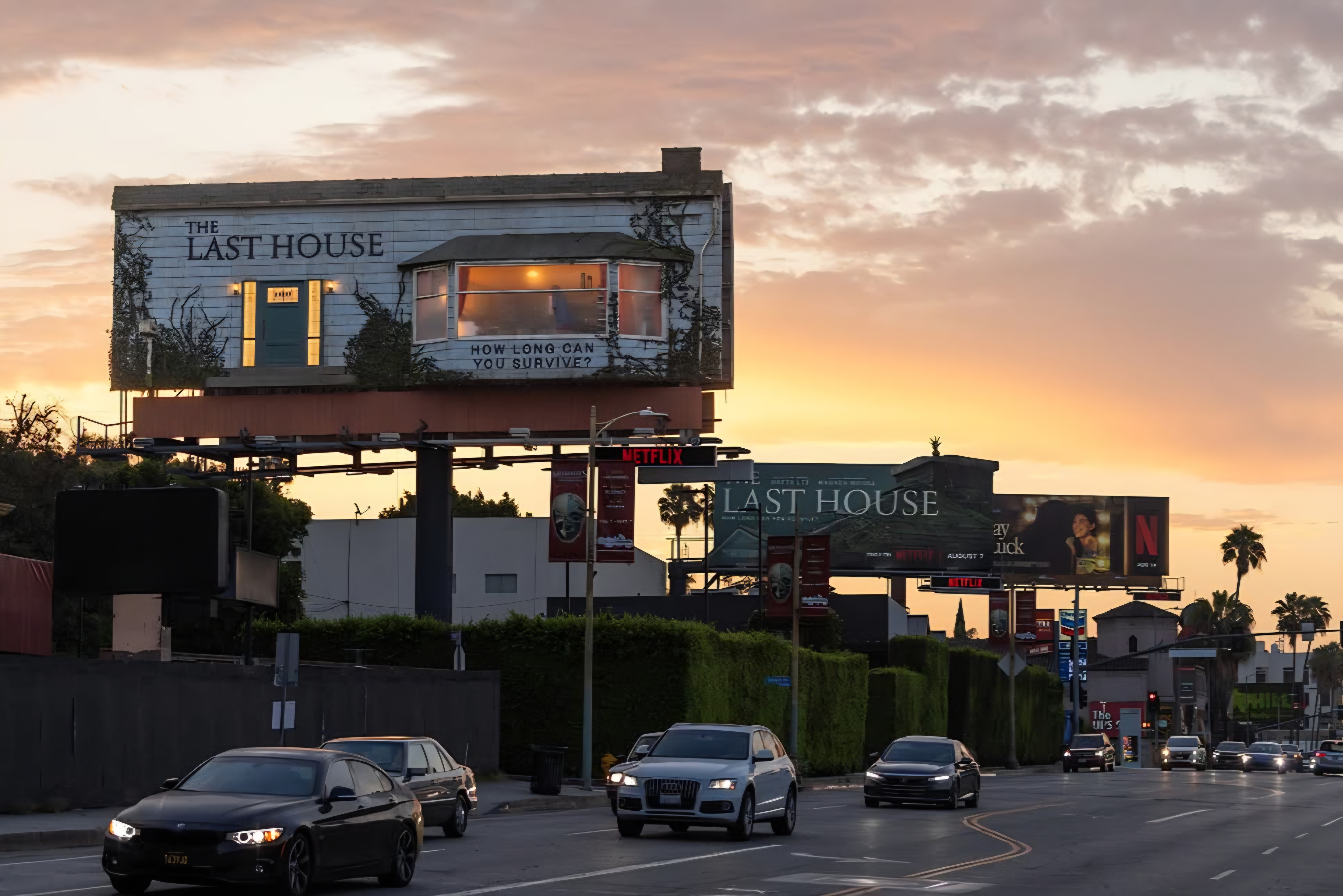 Netflix turned a billboard into a house, then put a man inside